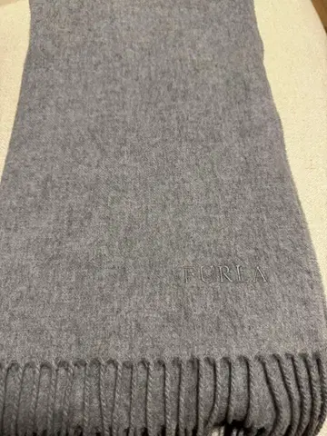 FURLA 그레이 머플러 캐시미어