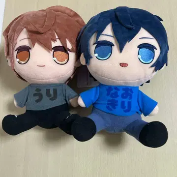 컬러풀 피치 오스와리 BIG 봉제 인형 나오키리 우리 2종 세트