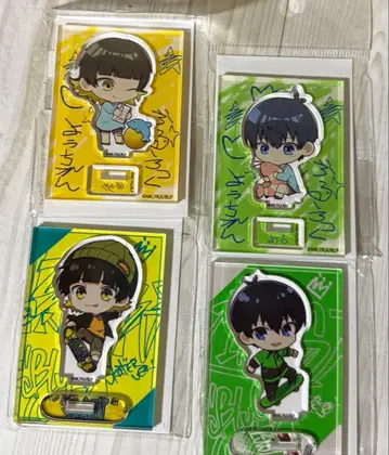 블루 록 미니 아크릴 스탠드 유치원 스케이터 이사기 바치라 세트