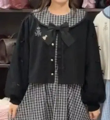 아오키 미사코 x 니나스 소매 튤 가디건 LL