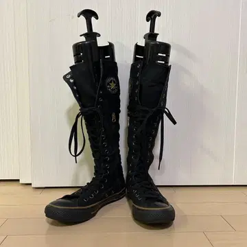 컨버스 올스타 블랙 레이스업 롱 부츠