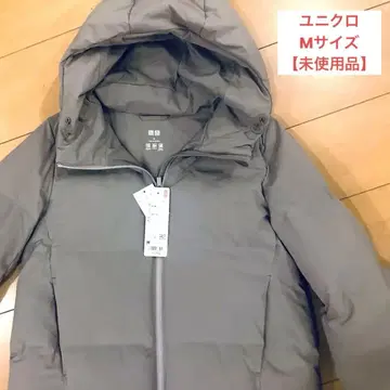 [ 미사용품 ] 유니클로 심리스 다운 후드티 M 사이즈