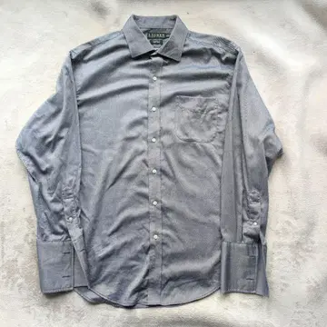 로렌 랄프 로렌 커프스 단추 긴팔 셔츠 그레이 XL 논아이론