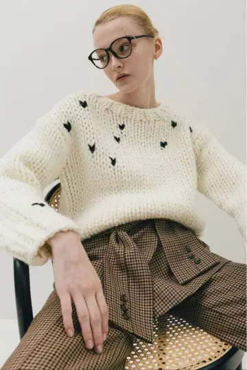 THE TOE Notting-Hill Heart Knit