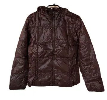 UNIQLO 유니클로 브라운 후드 부착 다운 자켓