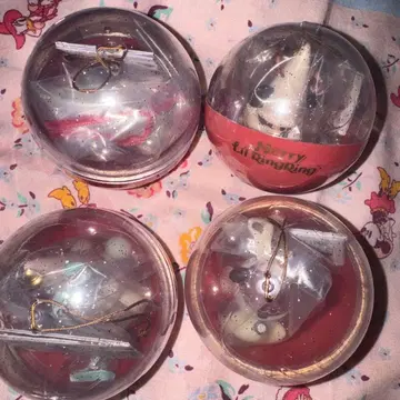 릴린린 2025년 디즈니 크리스마스 가챠 캡슐 토이 4종 세트