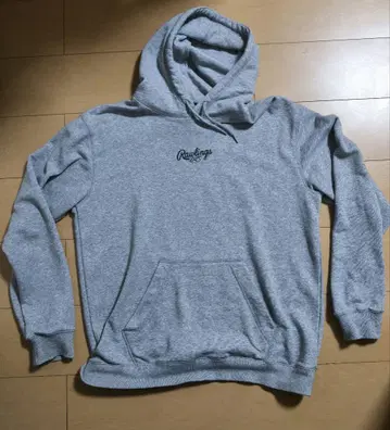 Rawlings 그레이 후드 부착 후드티 L