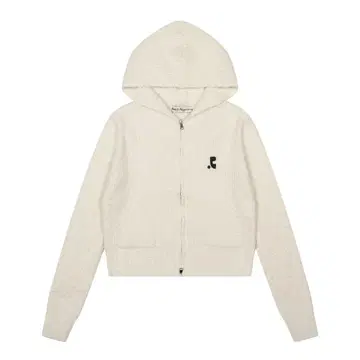 Rest&recreation 아이보리 보아 후드 부착 후드티