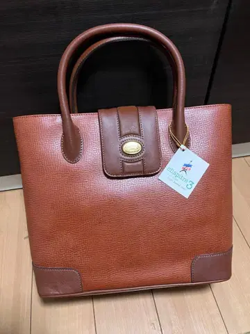 chapitre 3 브라운 이탈리아 가죽 핸드백