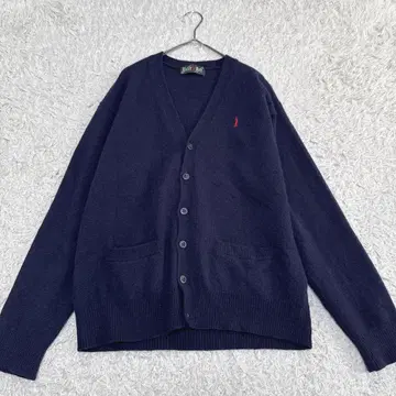 이스트 보이 울 100% 긴팔 가디건 네이비 9호 M