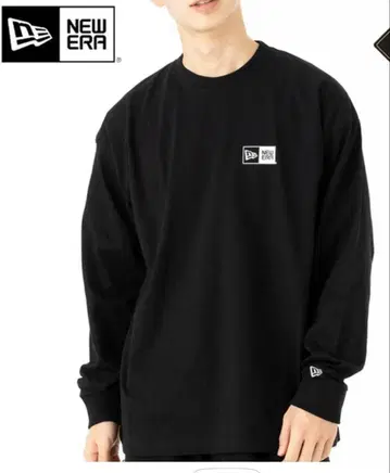 NEW ERA 블랙 롱T셔츠