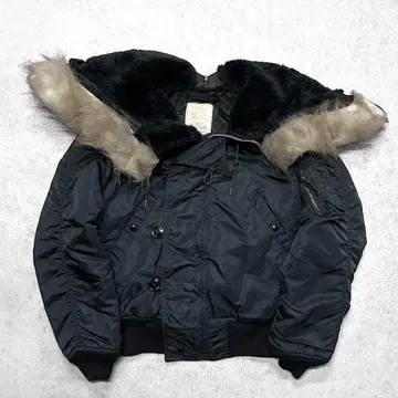 레어 80s USA ALPHA 알 파 짧은 기장 N-2B 플라이트 자켓