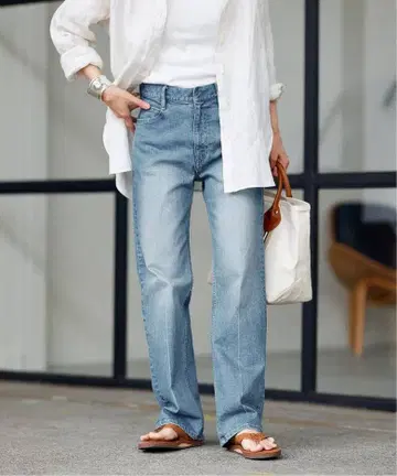 프레임워크 내로우 스트레이트 데님 팬츠