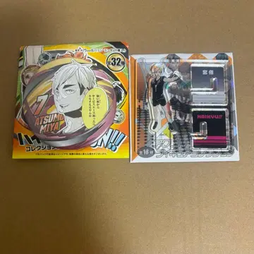 하이큐 팬파크 컬렉션 캔뱃지 아크릴X피규어 미야 아츠무