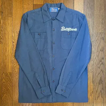 [ 미사용 ] BELLFLOWER 긴팔 워크 셔츠 M 네이비