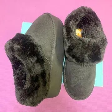 가격 인하 MOZ 통굽 무스탕 신발 사보 샌들