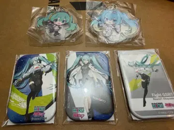 레이싱 미쿠 캔 배지 아크릴 키링