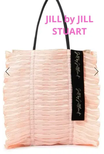JILL by JILL STUART 플리츠 토트백 A4 핑크