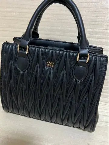 INGNI 참 포함 퀼팅 백 블랙