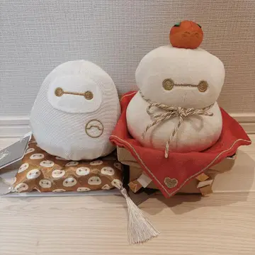 디즈니 스토어 베이맥스 설날 2025 경단 봉제 인형 모찌 귤