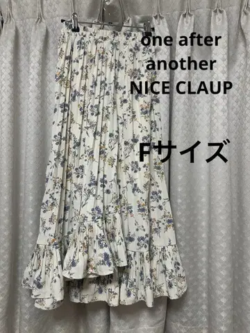 꽃무늬 플리츠 스커트 F 사이즈