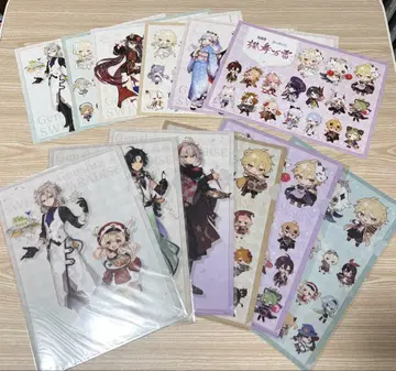 원신 스이파라 콜라보 클리어 파일 런치 매트 묶음 판매