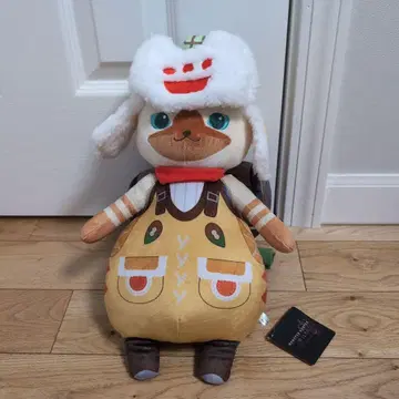 몬스터 헌터 와일즈 몬헌 아이루 봉제 인형 약 30cm