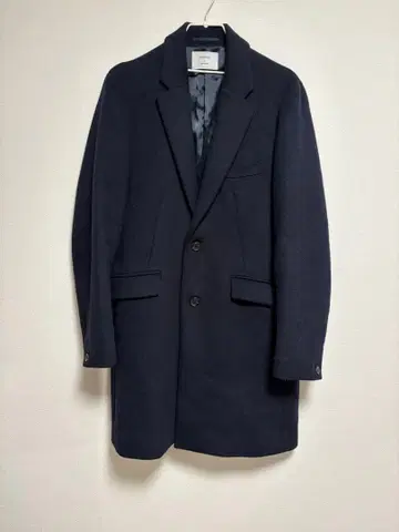 STUDIOUS 네이비 더블 버튼 체스터 코트 사이즈 2