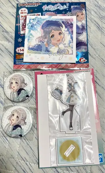 제일복권 학원 아이돌 마스터 카츠라기 리 아크릴 스탠드 캔뱃지