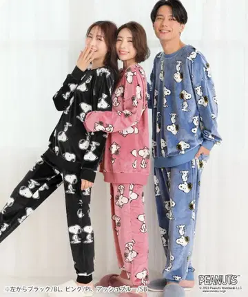 aimerfeel PEANUTS 스누피 스트레치 상하의 세트 남녀 공용