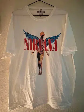 NIRVANA 스켈레톤 그래픽 T셔츠 XL