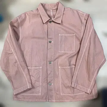 GU 컬러 데님 커버올 핑크 XL