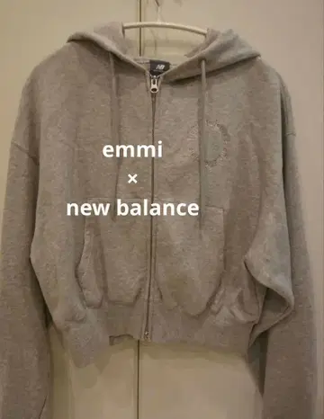 NewBalance for emmi 더블 지퍼 후디 맨투맨