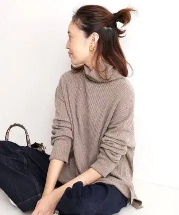 SLOBE IENA 슬로브 이에나 터틀넥 니트 리브 니트