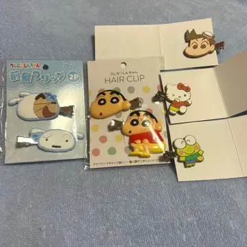 짱구는 못말려 앞머리 클립 헤어 클립 산리오 콜라보 시로