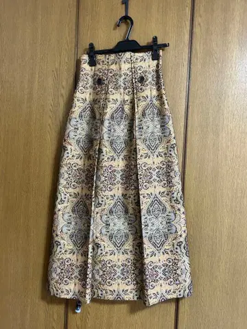 릴리 브라운 롱 스커트 자카드 롱 스커트