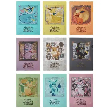 포켓몬 부스터즈 A4 클리어 파일 Eevee Collection 전 9종