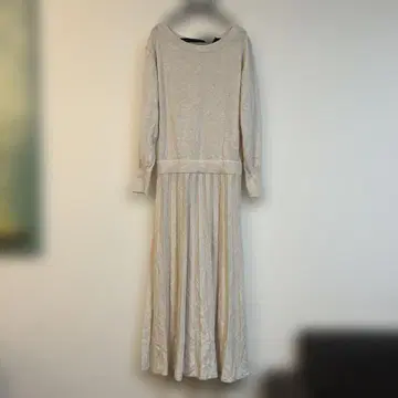 SLOBE IENA 맥시 길이 니트 원피스 플리츠 스커트