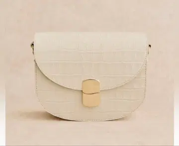 sezane CLAUDE 플랩백 에크루 크로코