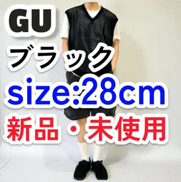 무료배송 GU 리얼 가죽 모카신 신발 28cm 블랙 지유