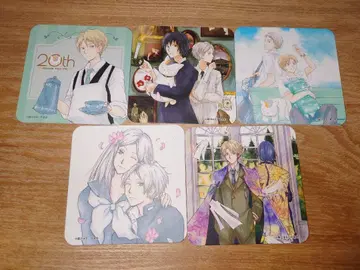 나츠메 우인장 카페 혜택 코스터 세트 냥코센세 타누마 나토리 마토바