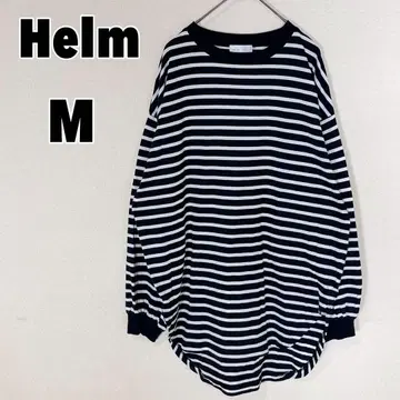 Helm 시마무라 (M) 보더 롱 T 티셔츠
