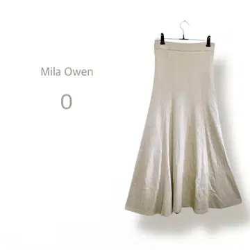 [ Mila Owen ] 레어 사이즈 롱 머메이드 스커트 허리밴딩 울