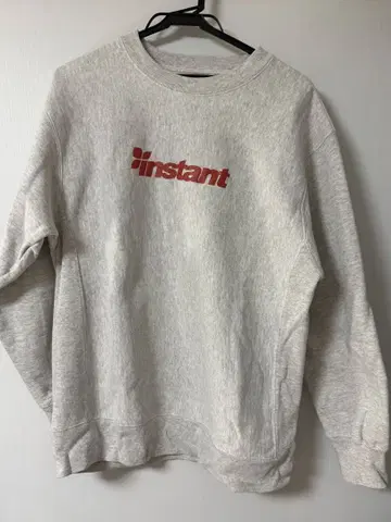 instant 로고 그레이 트레이닝복