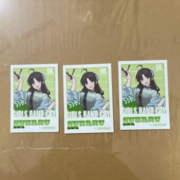 걸즈밴드 클라이 구매 혜택 특제 사진풍 카드 SUBARU