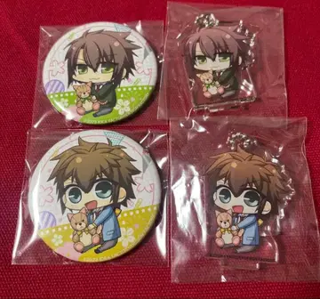 박앵귀 캔뱃지 & 미니 아크릴 스탠드 세트 오키타 & 토도