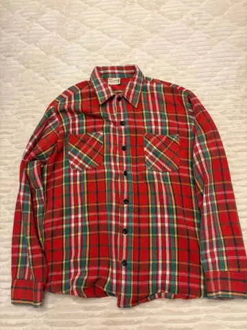 Sears Fieldmaster 레드 체크 플란넬 셔츠