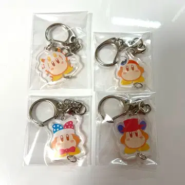 별의 커비 와돌디 컬렉션 이어지는 아크릴 키링 4종 세트