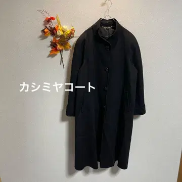 캐시미어 코트 포켓 있음 어깨 패드 있음 안감 있음 큰 버튼