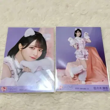 =LOVE 사사키 마이카 고양이 의상 브로마이드 세미컴프